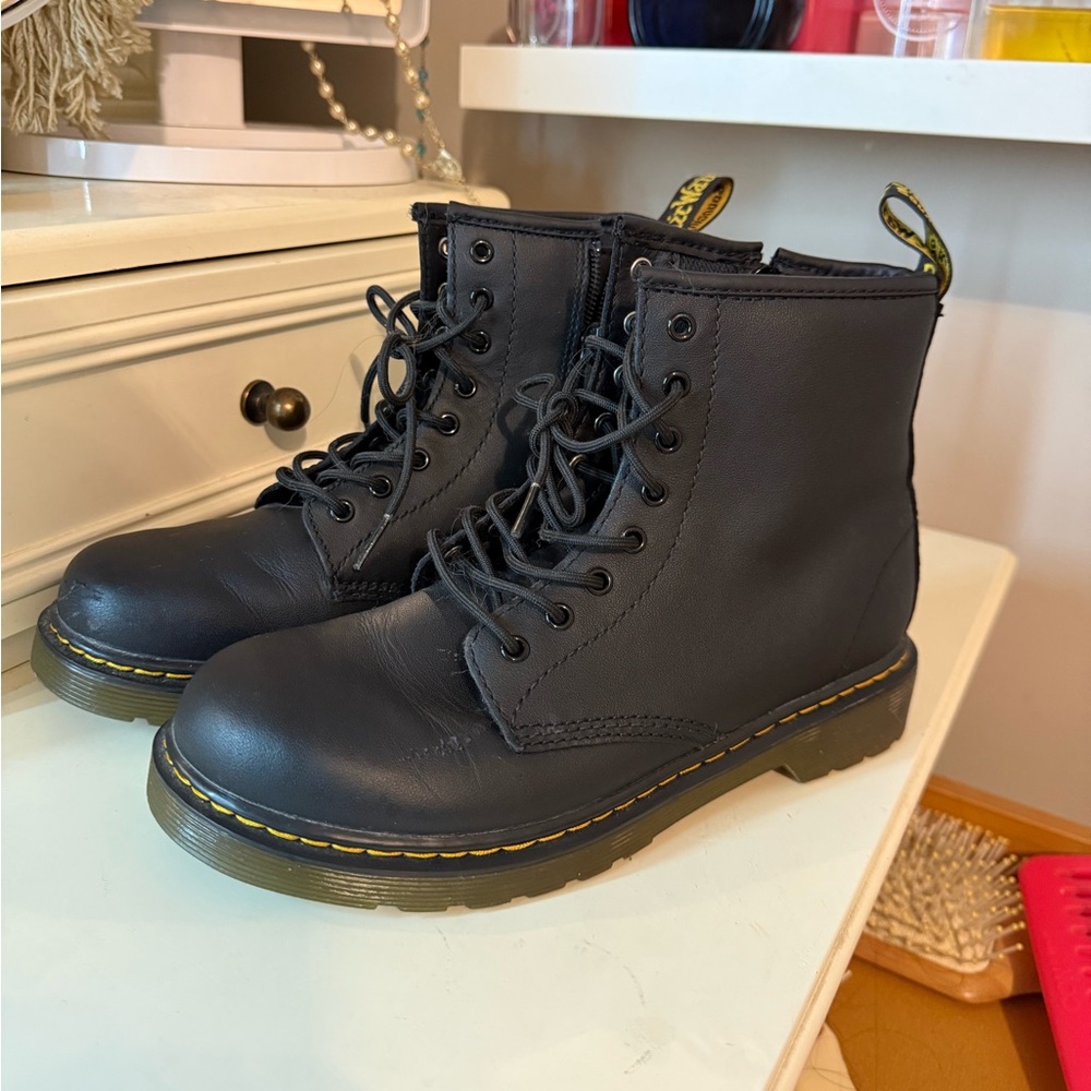Black doc marten boots